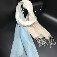 Bufanda de algodón & Chal, Algodón lino, 2-tono, más colores para la opción, 55x180cm, Vendido por Sarta