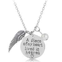 Unisex Necklace, Zinc Alloy, with ABS Plastic Pearl & iron chain, with 5cm extender chain, Flat Round, platinum color plated, oval chain & with letter pattern, lead & cadmium free Approx 17.5 Inch 
