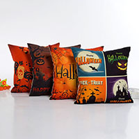 Pillow Case, Cotton Fabric,  Square, Halloween Jewelry Gift 