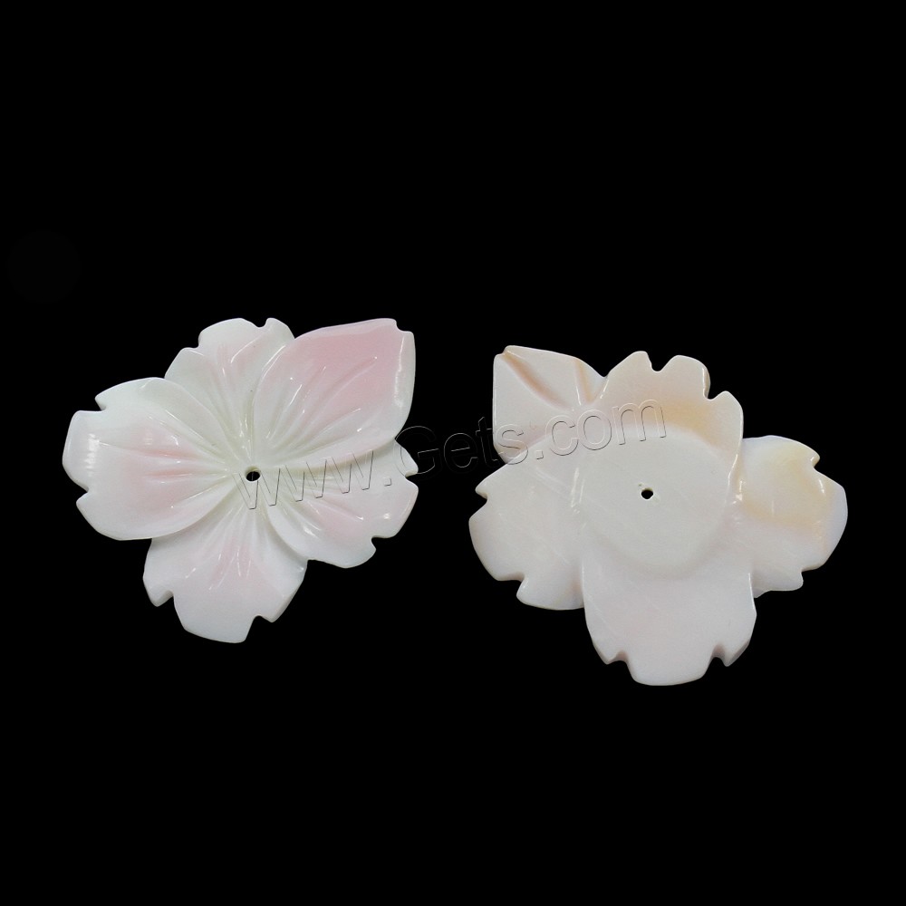 Peristernia Incarnata Beads, Flower, Hole:Approx 0.5-1mm, Sold By PC