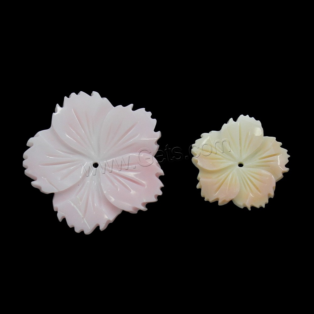 Peristernia Incarnata Beads, fleur, normes différentes pour le choix, Trou:Environ 1mm, Vendu par PC