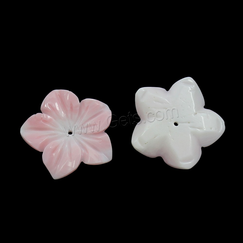 Peristernia Incarnata Beads, fleur, normes différentes pour le choix, Trou:Environ 1-1.2mm, Vendu par PC