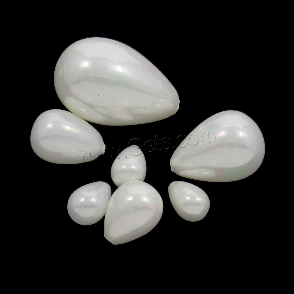 Halbgebohrte Muschel Perlen, Muschelkern, verschiedene Größen vorhanden, Bohrung:ca. 1mm, verkauft von PC