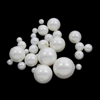 Half Drilled Shell Beads, Shell Pearl & half-drilled Approx 1-1.5mm 