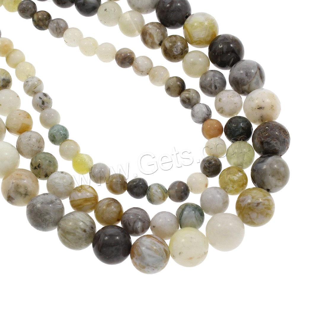 Natürlichen Bambus Achat Perlen, rund, verschiedene Größen vorhanden, Länge:ca. 15 ZollInch, verkauft von Strang