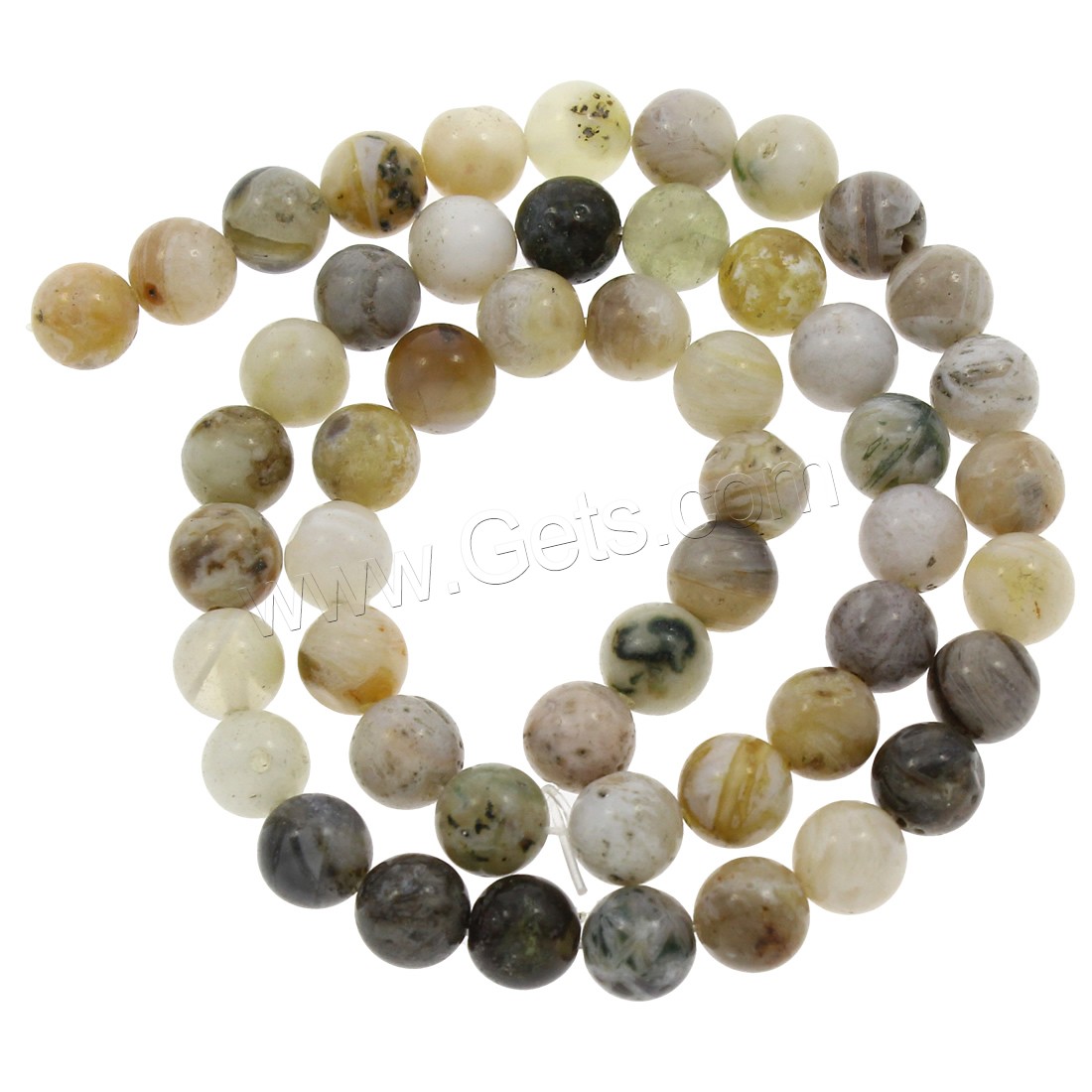 Natürlichen Bambus Achat Perlen, rund, verschiedene Größen vorhanden, Länge:ca. 15 ZollInch, verkauft von Strang