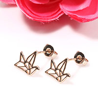 Zinc Alloy Stud Earring, 14K gold plated, for woman 