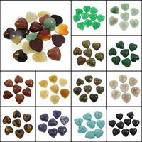Cabujones de Gema, Piedras preciosas, Corazón, diferentes materiales para la opción, 23x25x7mm, Vendido por UD