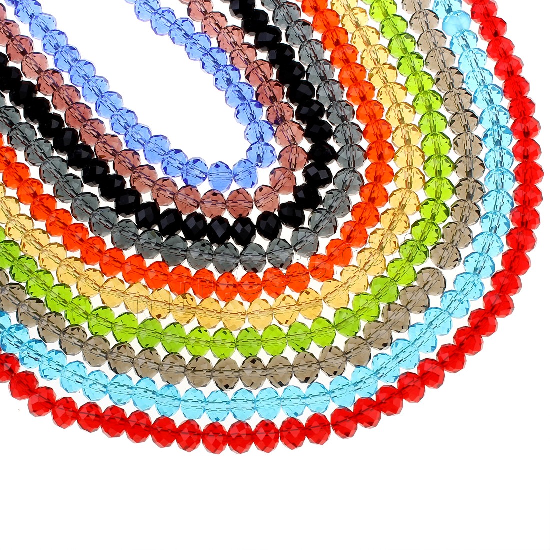 Mixed Crystal Beads, different size for choice & faceted, more colors for choice, Hole:Approx 1mm, Length:Approx 15 Inch, Sold By Strand