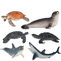 El plastico Juguete de animales de simulación, para  los niños & diferentes estilos para la opción, Vendido por UD