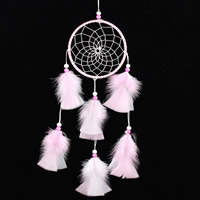 Fashion Dream Catcher, Feather, with Polyester Cord 