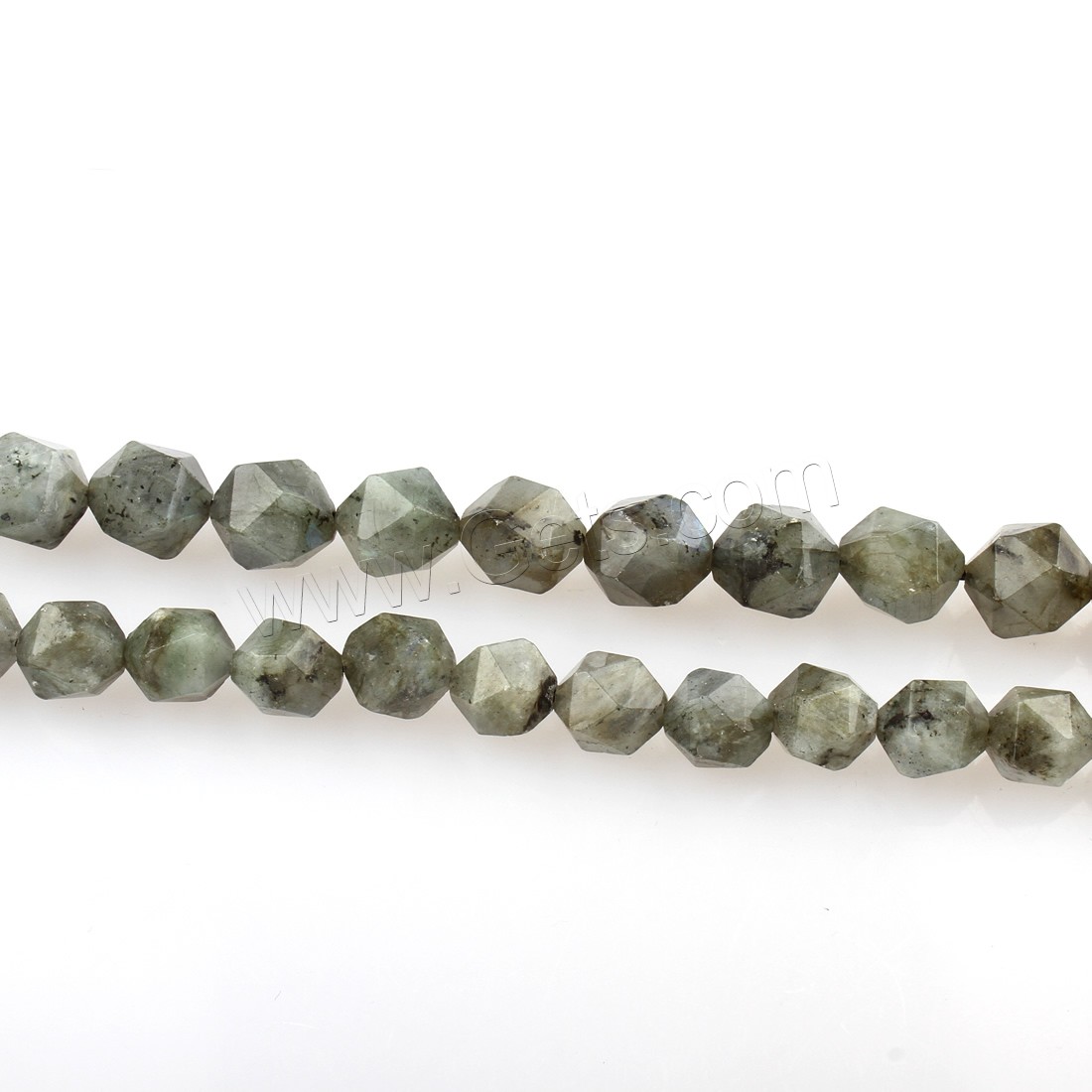 Labradorit Perlen, verschiedene Größen vorhanden & facettierte, Bohrung:ca. 1mm, Länge:ca. 15.5 ZollInch, verkauft von Strang