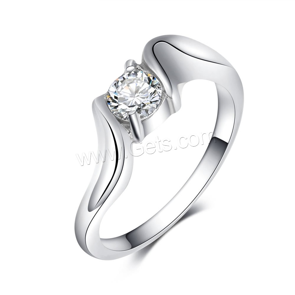 Anilo de dedo de acero inoxidable, diverso tamaño para la opción & para mujer & con diamantes de imitación, color original, 2mm, 4mm, Vendido por UD
