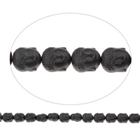 DIY Buddha Beads, Non Magnetic Hematite, Buddhist jewelry & matte, black Approx 1mm Approx 15.5 Inch, Approx 