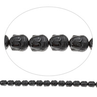Non Magnetic Hematite Beads, Buddha, Buddhist jewelry, black Approx 1mm Approx 15.5 Inch, Approx 