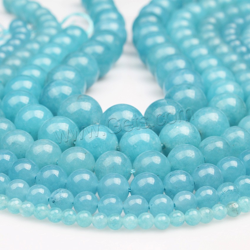 Blue Chalcedony Bead, Round, different size for choice, Length:Approx 15.5 Inch, Sold By Strand