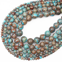 Cloisonne Stone Beads, Round Approx 15.5 Inch 