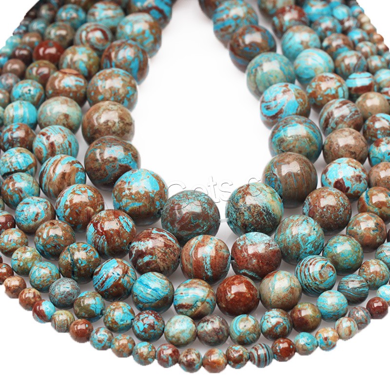Cloisonne Stone Beads, Round, different size for choice, Length:Approx 15.5 Inch, Sold By Strand