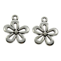 Zinc Alloy Flower Pendants, antique silver color plated, lead & cadmium free Approx 1mm, Approx 