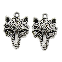 Zinc Alloy Animal Pendants, Wolf, antique silver color plated, lead & cadmium free Approx 1.5mm, Approx 