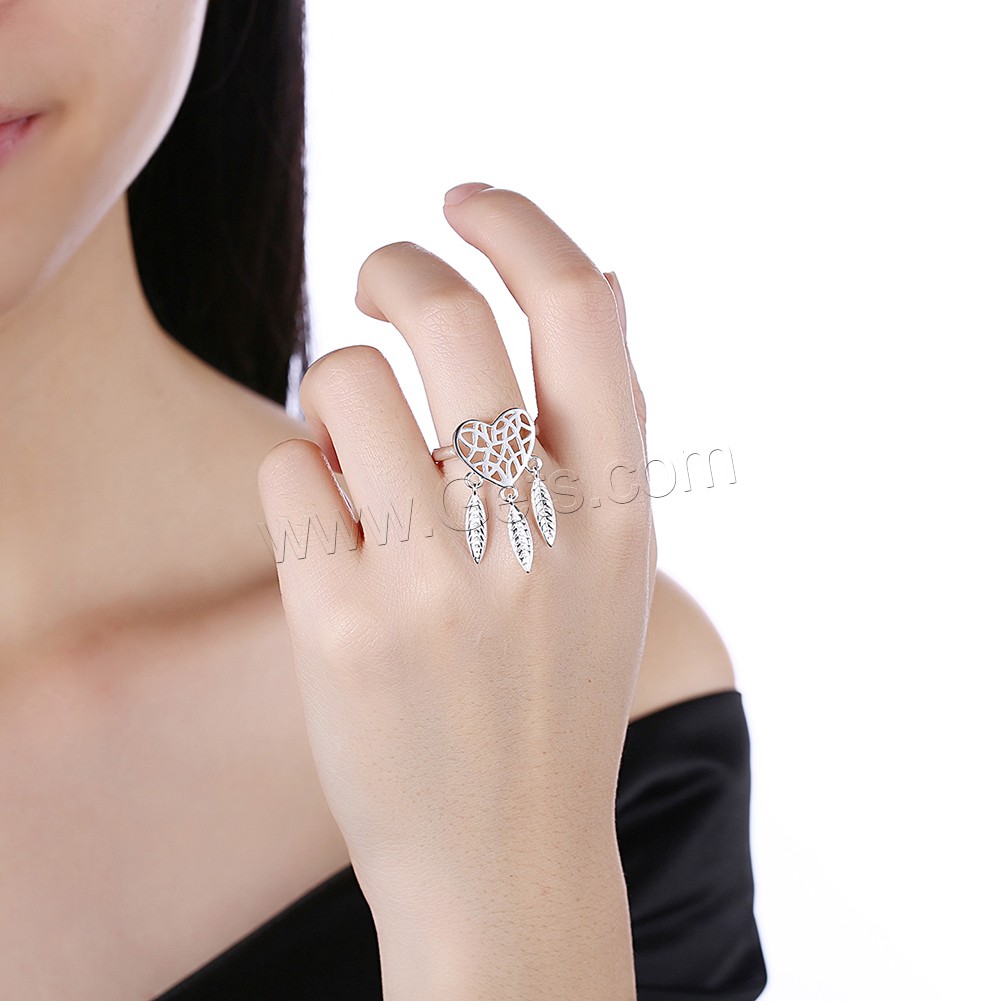 Brass, Heart, silver color plated, different size for choice & for woman & hollow, 31mm, Sold By PC