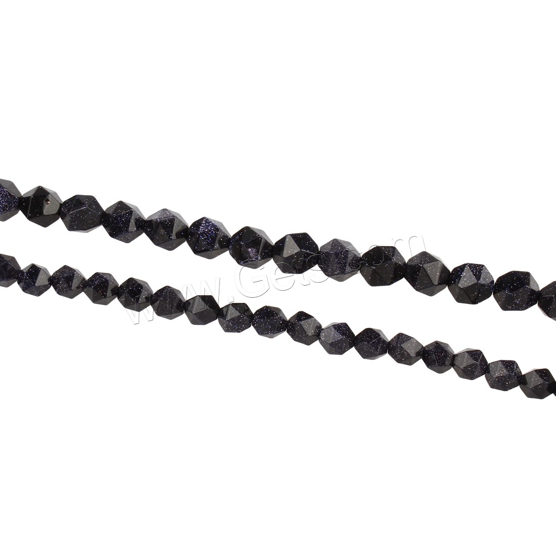 Blue Goldstone Beads, different size for choice & faceted, Sold By Strand