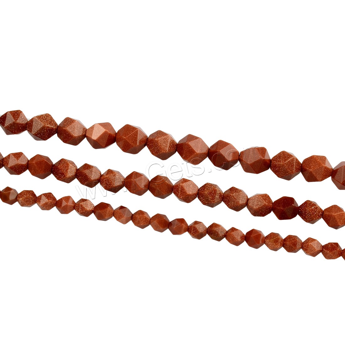 Goldstone Beads, different size for choice & faceted, Sold By Strand