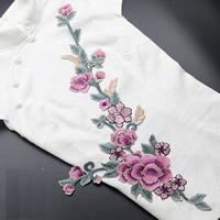 Cloth Sewing-on Patch, Flower, Embroidery 