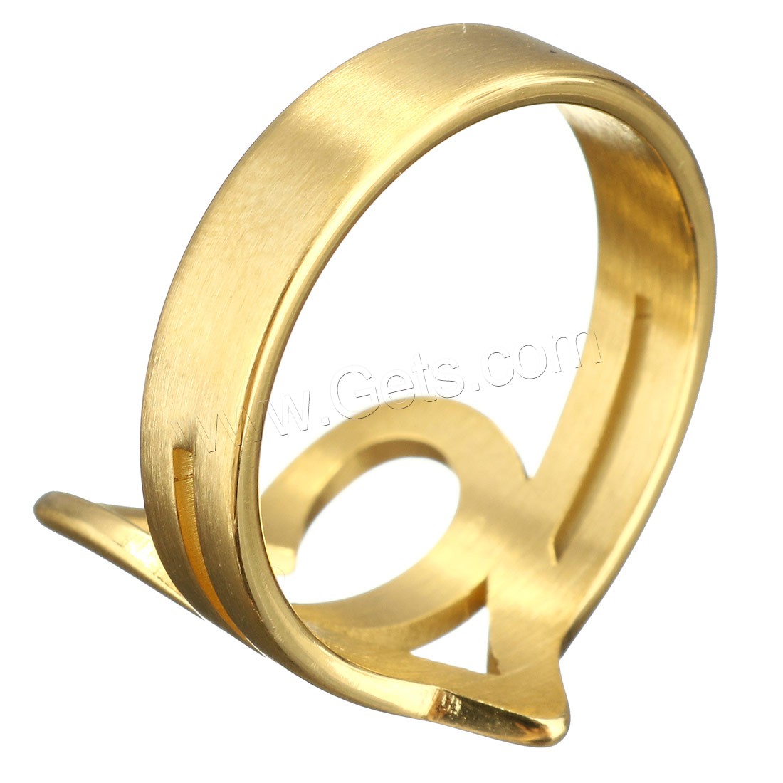 Кольцо из нержавеющей стали, нержавеющая сталь, плакирован золотом, разный размер для выбора & разные стили для выбора & Женский, 18mm, продается PC