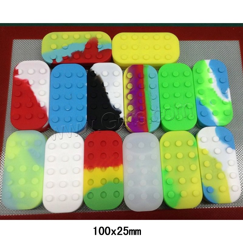 Silicone Silicon Containers, different size for choice & mixed, 100PCs/Bag, Sold By Bag