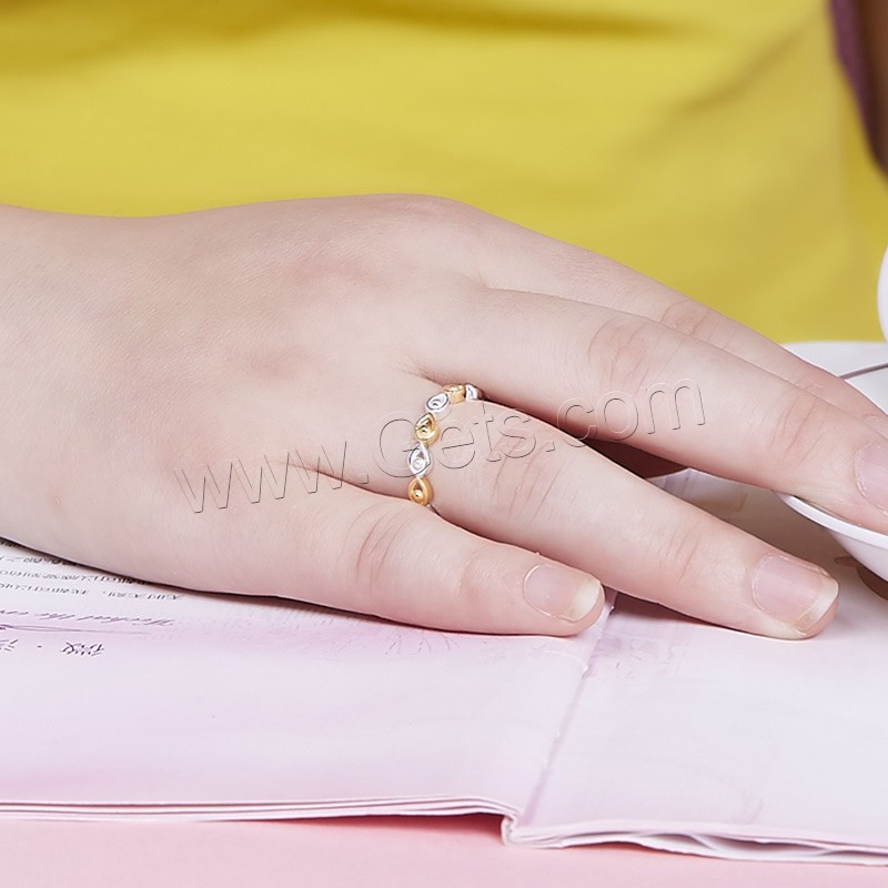 Палец кольцо Newegg®, Серебро 925 пробы, Другое покрытие, разный размер для выбора & Женский & двухцветный, 5mm, продается PC