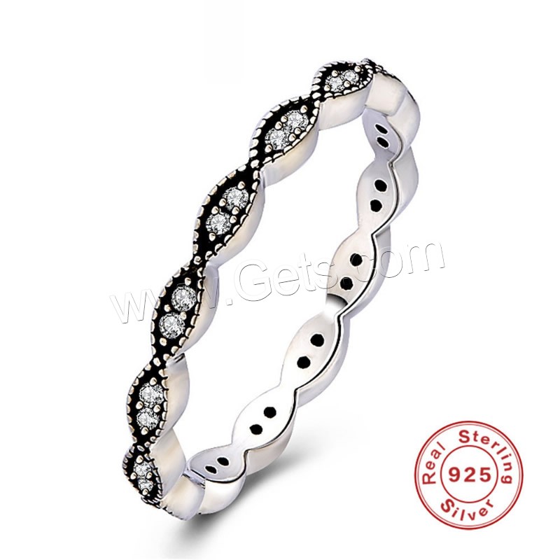 Newegg® Finger-Ring, Thailand, verschiedene Größen vorhanden & Micro pave Zirkonia & für Frau, 2mm, verkauft von PC