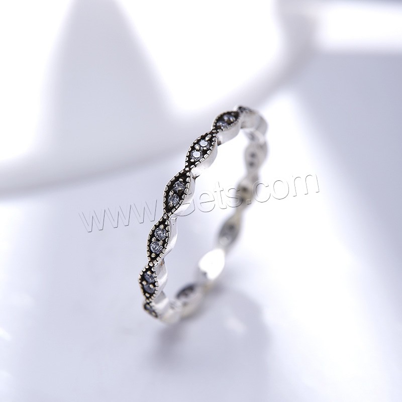 Newegg® Finger-Ring, Thailand, verschiedene Größen vorhanden & Micro pave Zirkonia & für Frau, 2mm, verkauft von PC