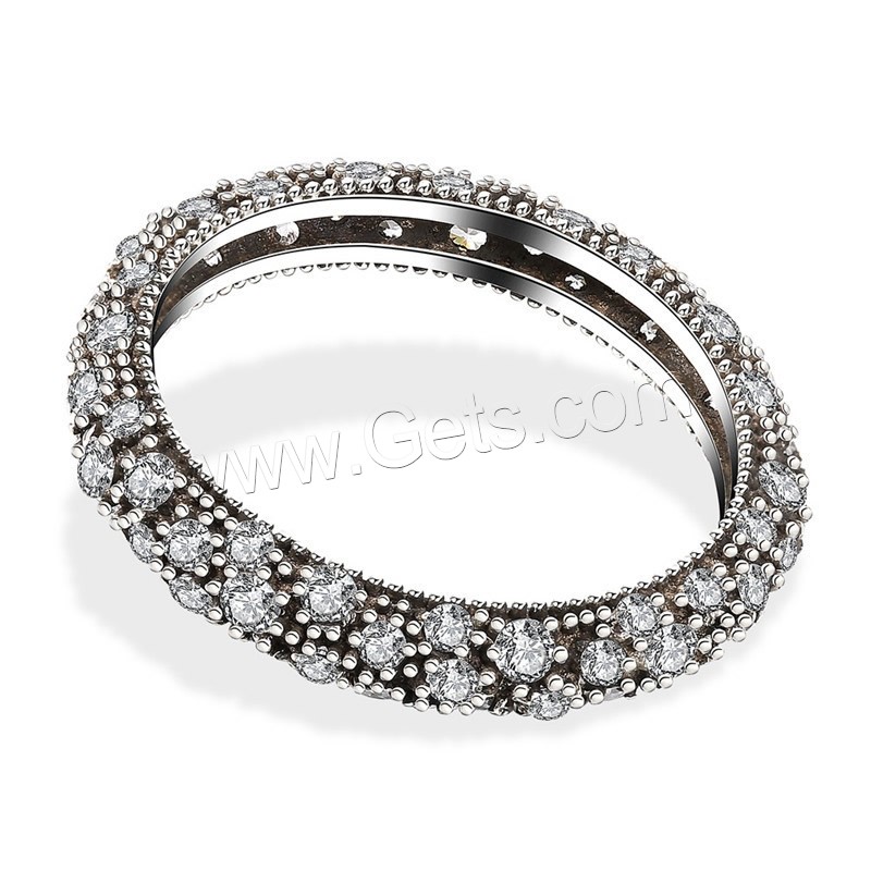 El anillo de dedo Newegg®, Tailandia, diverso tamaño para la opción & micro arcilla de zirconia cúbica & para mujer, 4mm, Vendido por UD