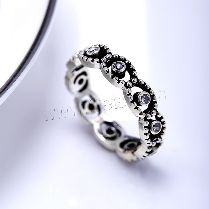 El anillo de dedo Newegg®, Tailandia, diverso tamaño para la opción & micro arcilla de zirconia cúbica & para mujer, 5mm, Vendido por UD