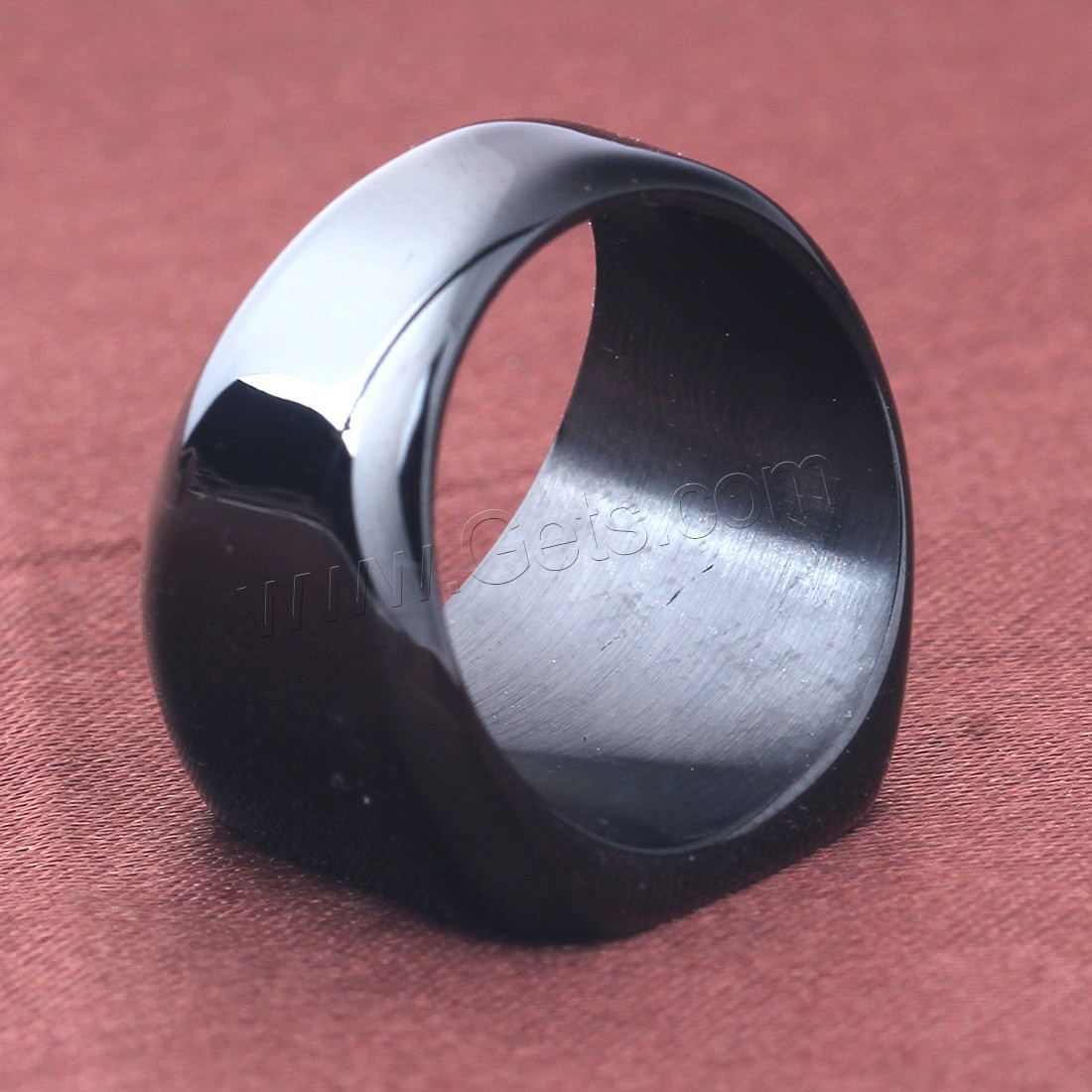 Men Stainless Steel Ring in Bulk, Titanium Steel, plated, different size for choice & for man, more colors for choice, 18mm, Sold By PC