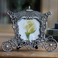 Zinc Alloy Photo Frame, with ABS Plastic Pearl, plated, Tabletop Frame lead & cadmium free, 3lnch 