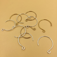 Brass Earring Drop Component, plated nickel, lead & cadmium free 