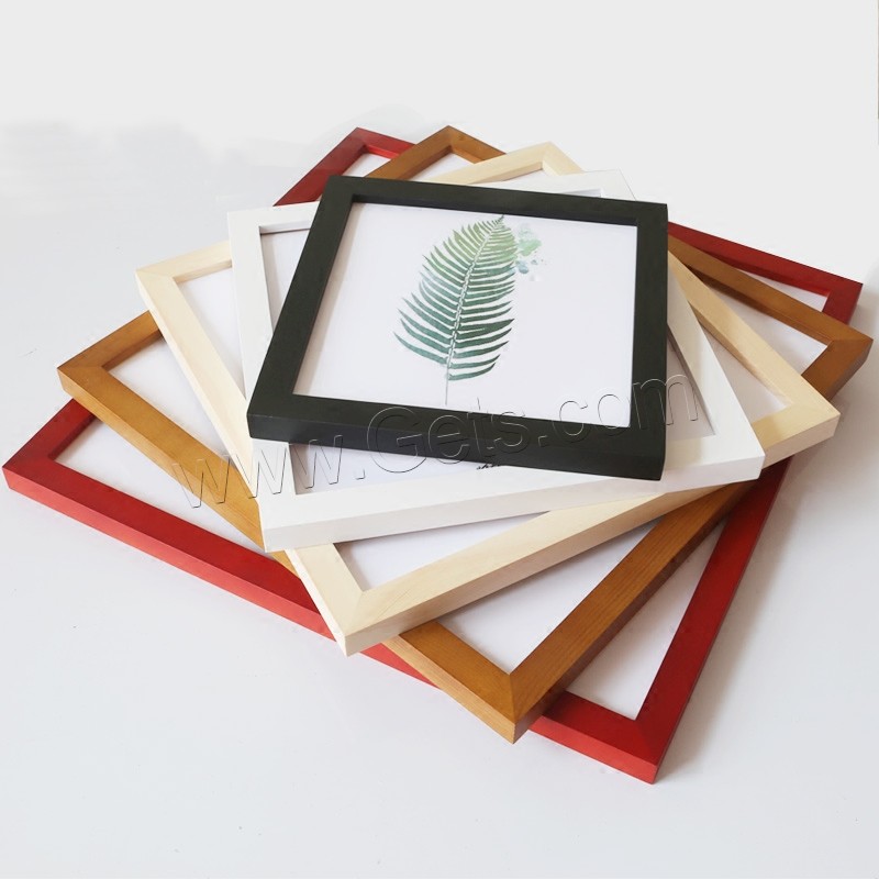Wood Photo Frame,  Square, Wall-Hanging Frame & different size for choice, more colors for choice, Sold By PC