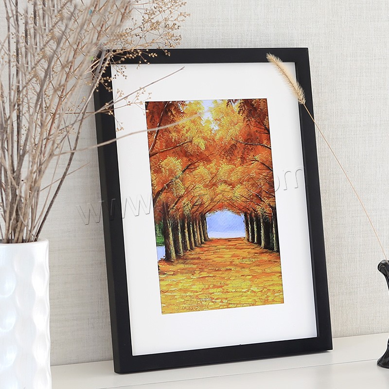 Wood Photo Frame, Rectangle, Wall-Hanging Frame & different size for choice, more colors for choice, Sold By PC