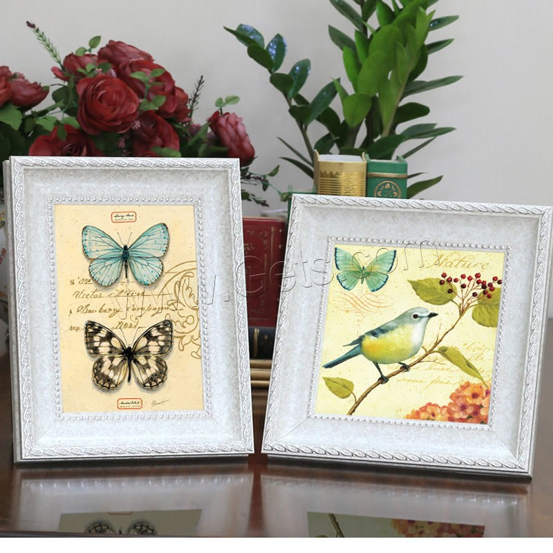Wood Photo Frame, Rectangle, Available For Table Top or Wall-Hanging & different size for choice & different styles for choice, more colors for choice, Sold By PC