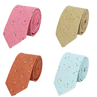 Krawatten, Baumwolle, Pfeilspitze, Kunstdruck, verschiedene Muster für Wahl & für den Menschen, 65x1450mm, 38mm, verkauft von Strang