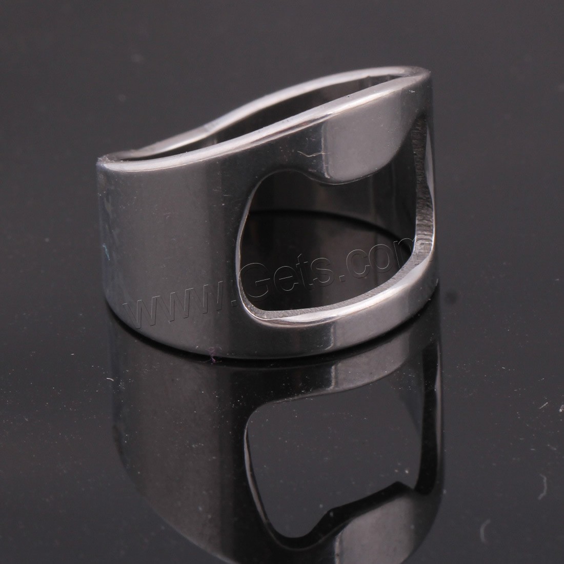 Anillo de dedo de acero inoxidable hombre, Partículas de acero, diverso tamaño para la opción & para hombre, color original, 1.75mm, Vendido por UD
