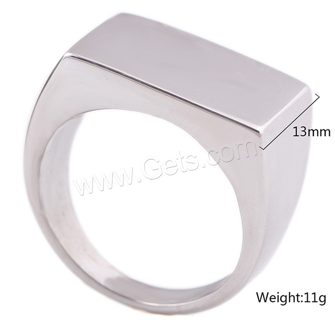 Men Stainless Steel Ring in Bulk, Titanium Steel, different size for choice & for man, original color, 13mm, Sold By PC
