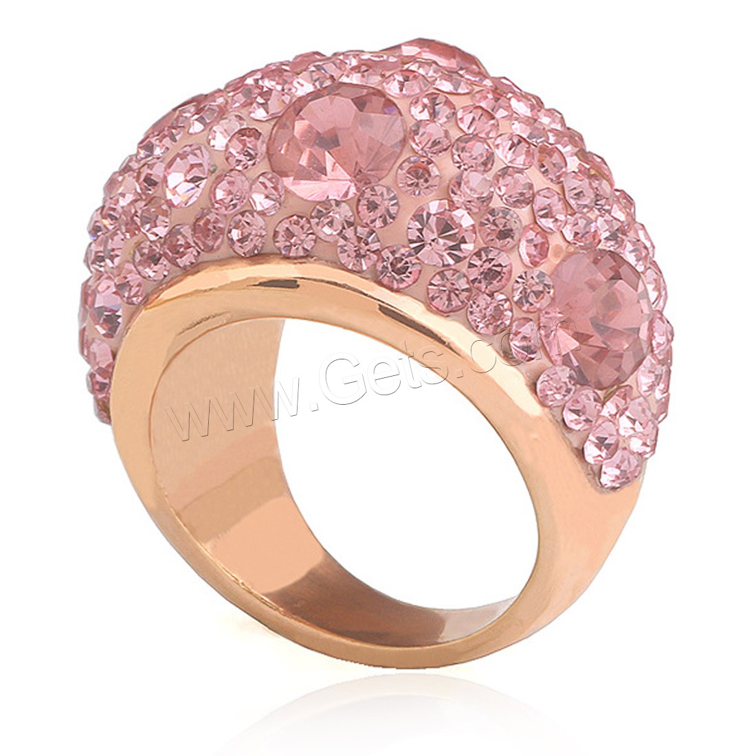 チタン鋼の指環, チタン鋼, メッキ, 異なるサイズの選択 & 女性用 & ライン石のある, 無色, 19mm, 売り手 パソコン