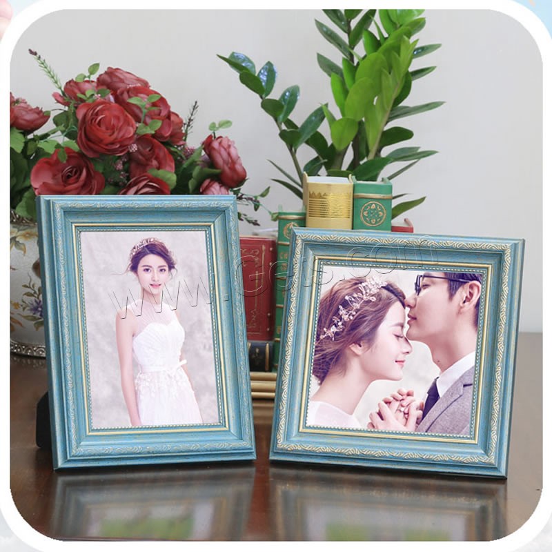 Polystyrene Picture Frame, Rectangle, Available For Table Top or Wall-Hanging & different size for choice & different styles for choice, more colors for choice, Sold By PC