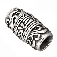 Round Stainless Steel Magnetic Clasp, blacken Inner Approx 8.5mm 