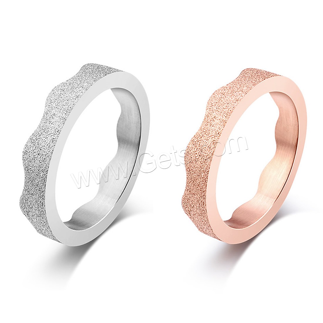 Titanium Steel Finger Ring, Crown, plated, different size for choice & for woman & frosted, more colors for choice, 4mm, Sold By PC
