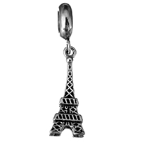 Stainless Steel European Pendants, Eiffel Tower, without troll & blacken  Approx 5mm 