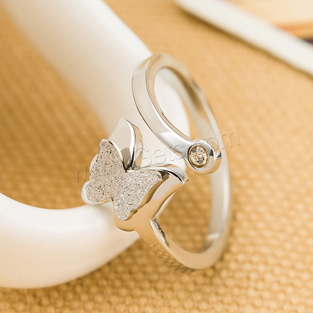 チタン鋼の指環, チタン鋼, 異なるサイズの選択 & 女性用, 無色, 4mm, 売り手 パソコン